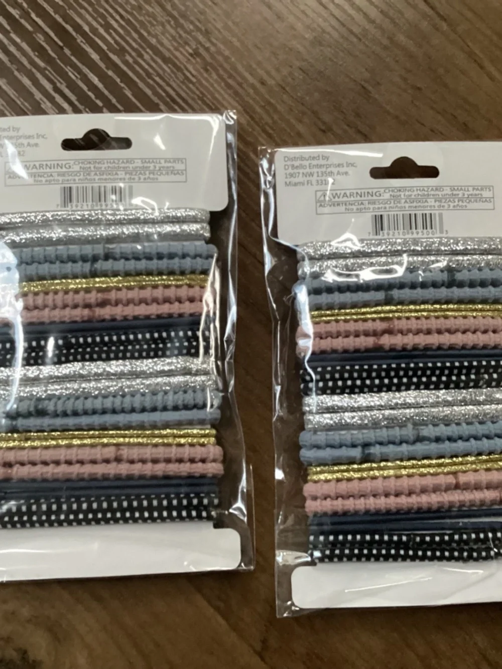 D'Bello hair tie bundle New 2 packs of 24 pieces each